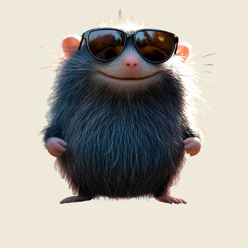 Maulwurf mit Sonnenbrille Liebe Süße Maulwürfe