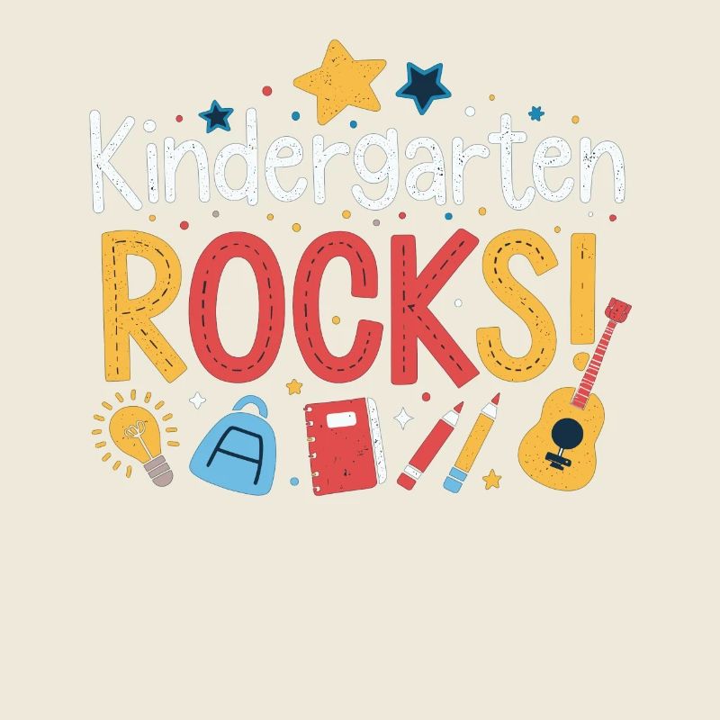 Kindergarten Rocks – Fun Design for Kids