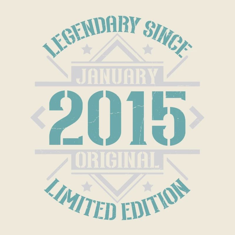 Vintage Januar 2015 Retro Geburtstagsgeschenk