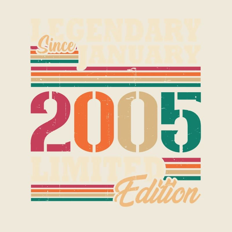 Vintage 2005 January Retro Anniversary Gift