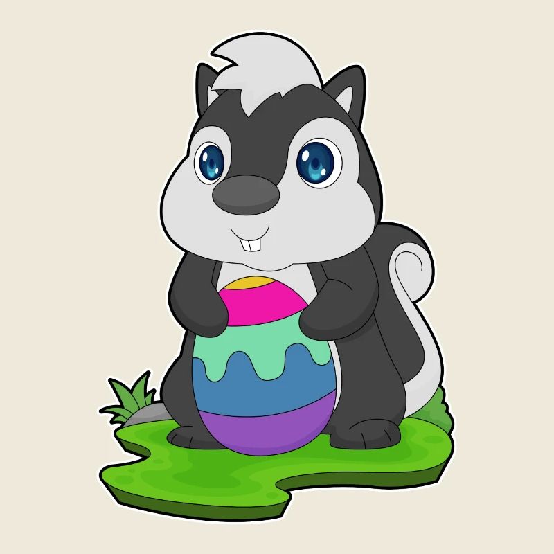 Skunk Easter Easter Egg