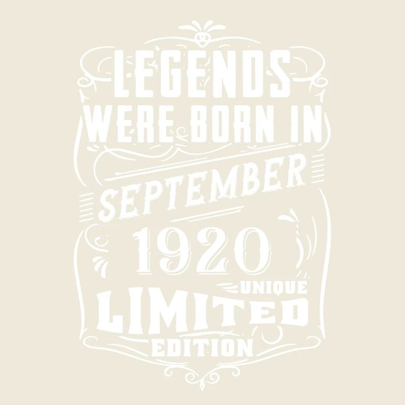 Birthday September 1920 Limited Edition Legend