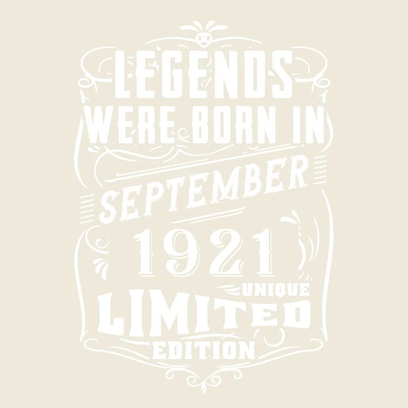 Anniversaire Septembre 1921 Édition Limitée Légende