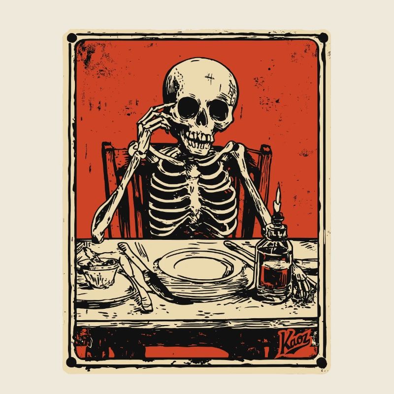 Bon Appetit Skeleton