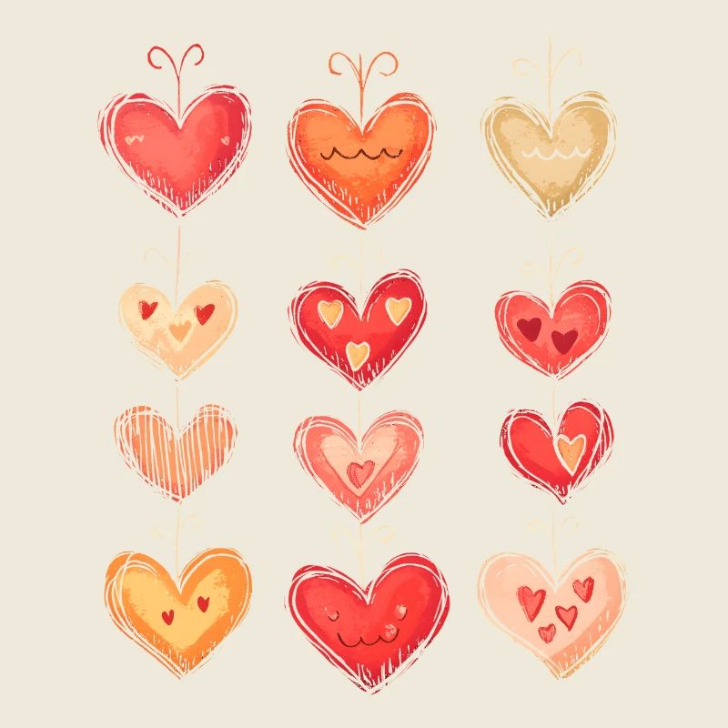 Herzmuster Valentinstag Herz Muster Geschenk