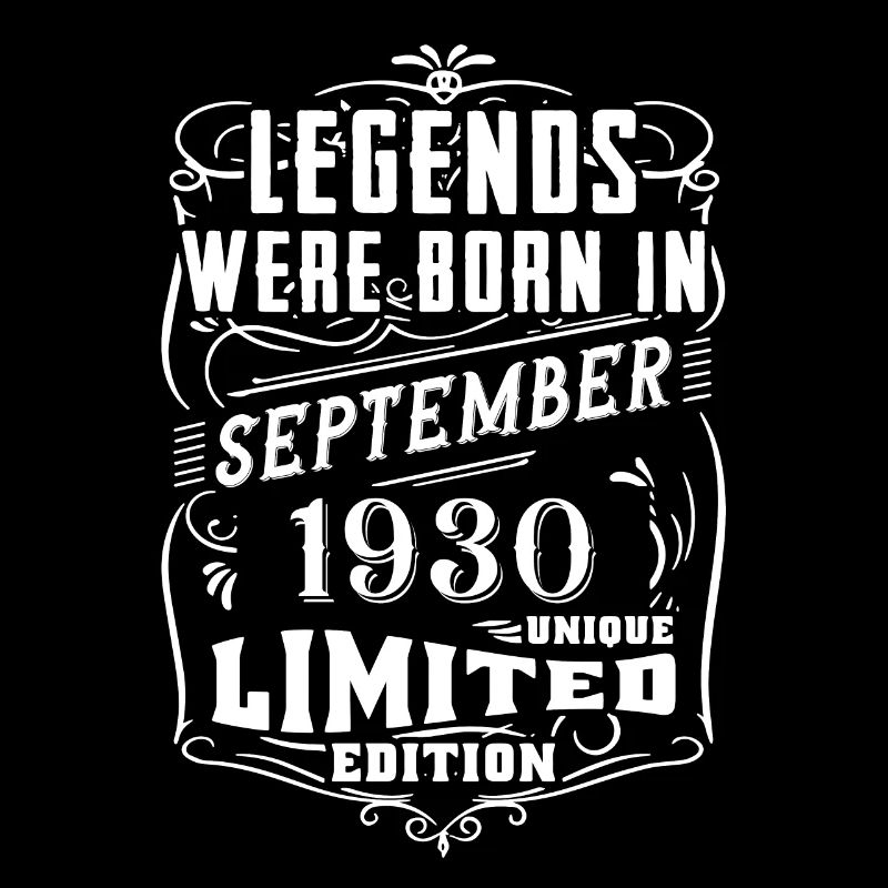 Anniversaire Septembre 1930 Edition Limitée Légende