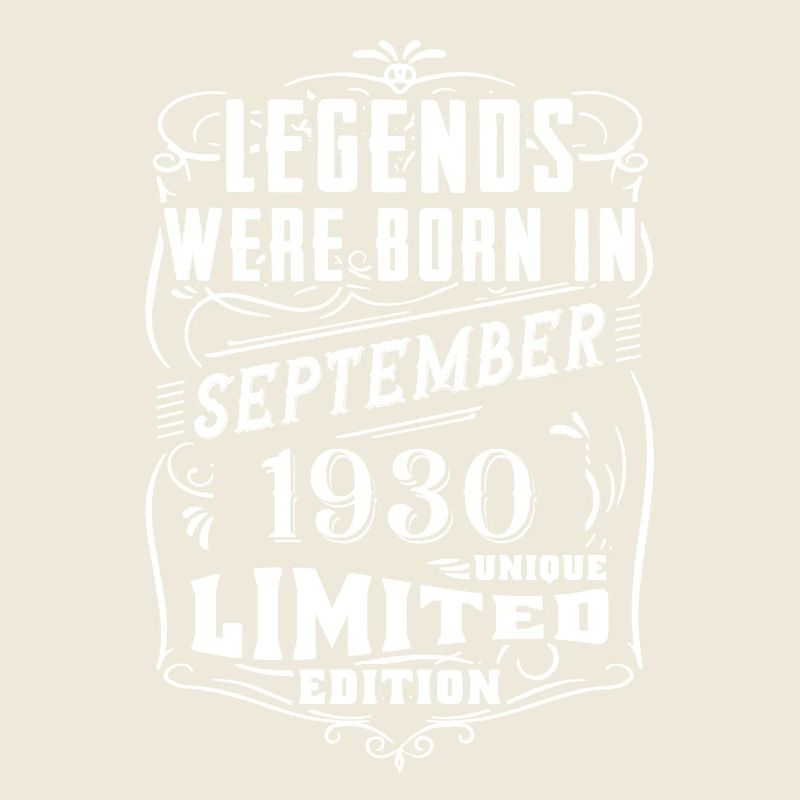 Anniversaire Septembre 1930 Edition Limitée Légende