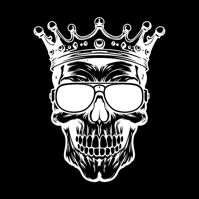 Totenkopf Krone Party