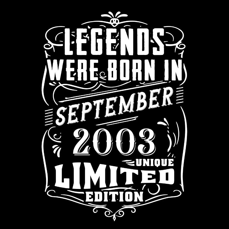 Anniversaire Septembre 2003 Edition Limitée Légende