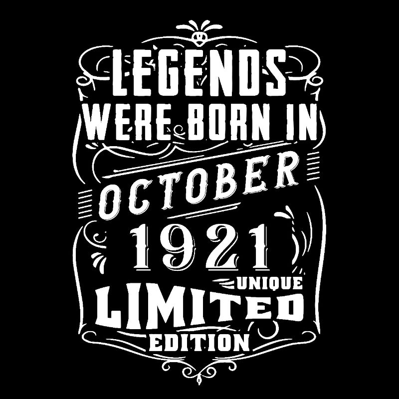 Anniversaire Octobre 1921 Édition Limitée Légende