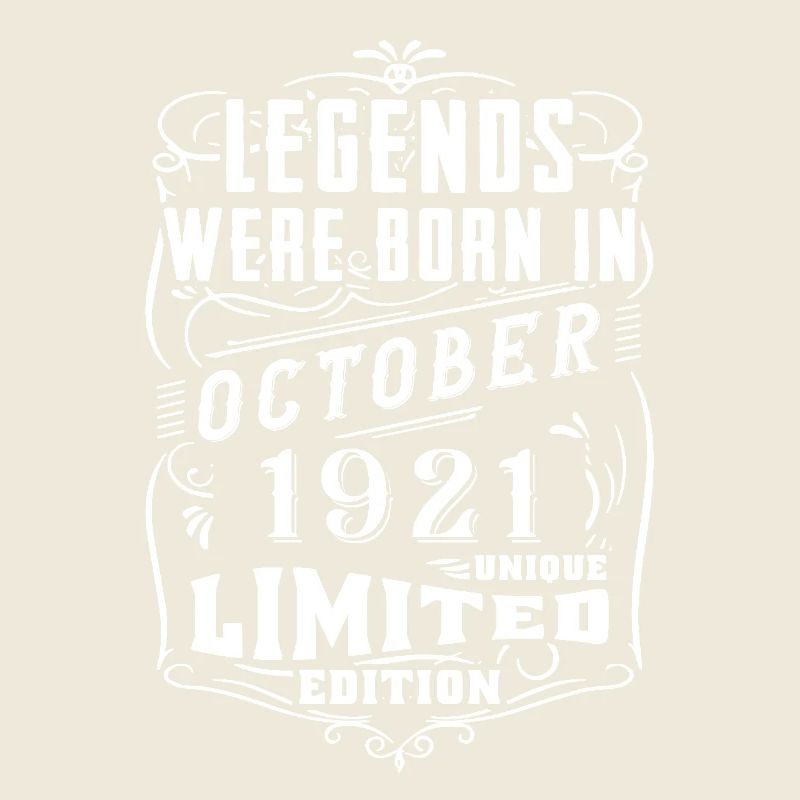 Anniversaire Octobre 1921 Édition Limitée Légende