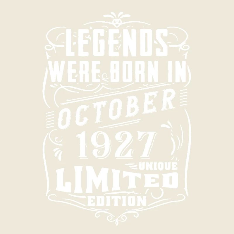Anniversaire Octobre 1927 Édition Limitée Légende