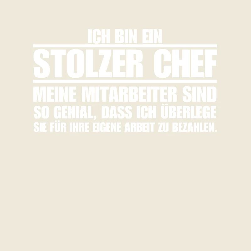 stolzer Chef geniale Mitarbeiter lustiger Chef