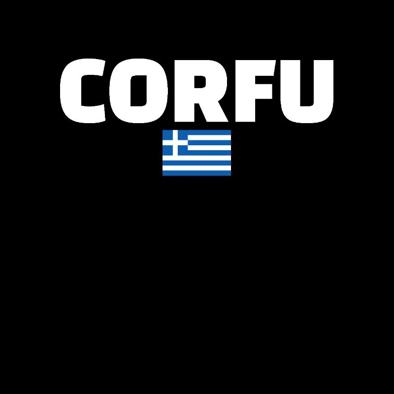 Corfu Greece Greek Flag Greek