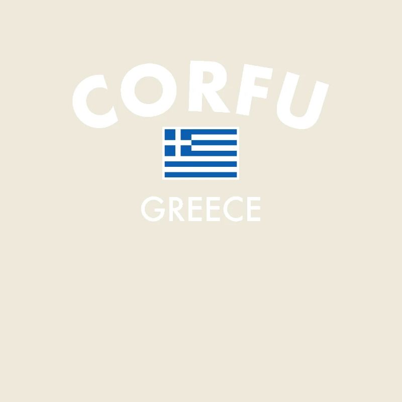 Corfou Grèce Drapeau grec Grec