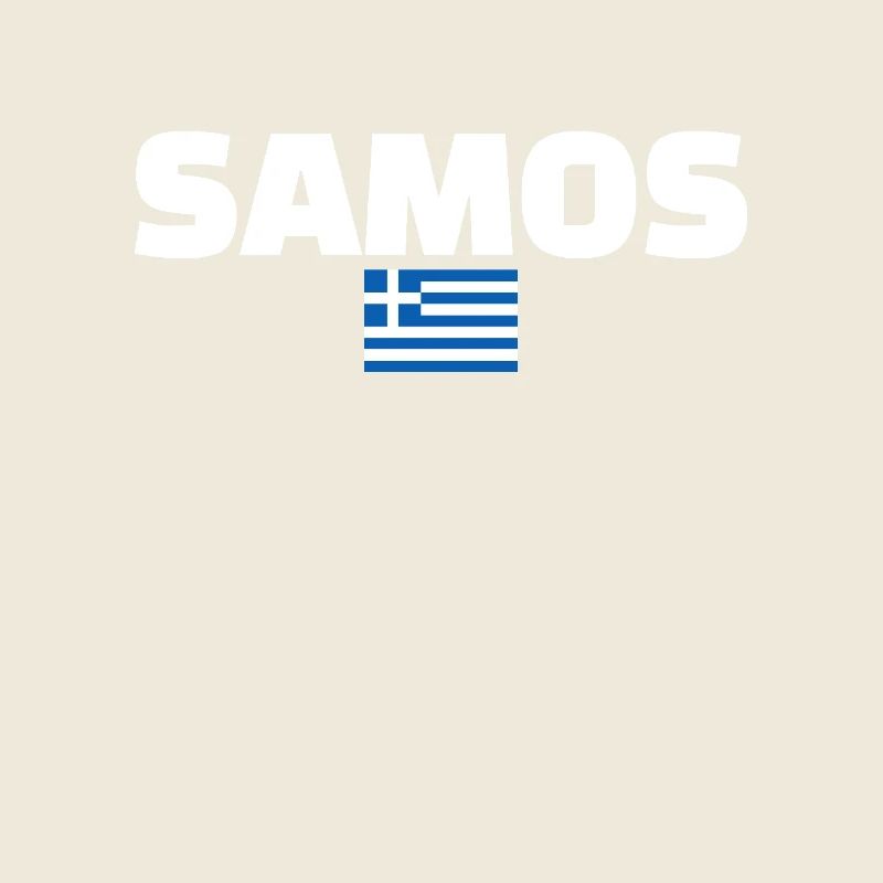Samos Grèce Drapeau grec Grec