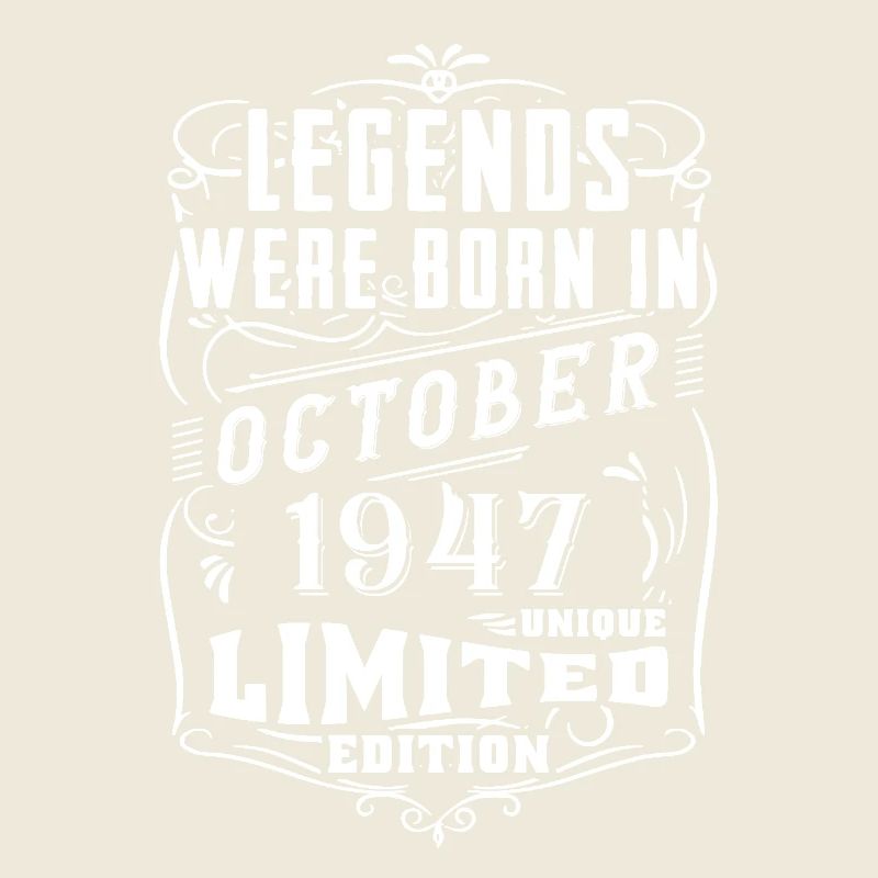 Anniversaire Octobre 1947 Edition Limitée Légende