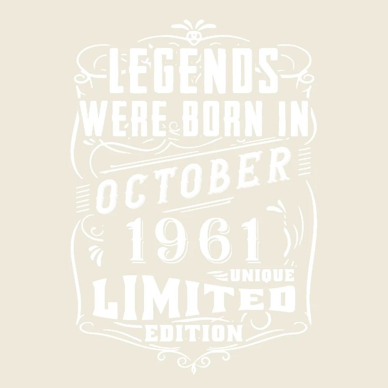 Birthday October 1961 Limited Edition Legend