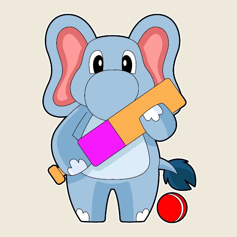 Éléphant Cricket Battes de cricket