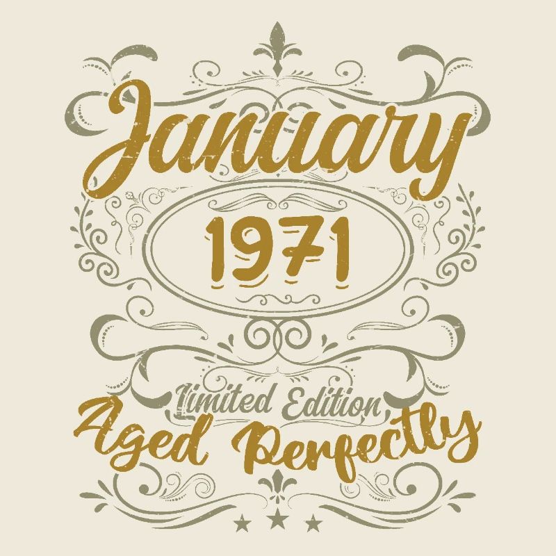 Janvier Cadeau D'anniversaire Nées En Janvier 1971