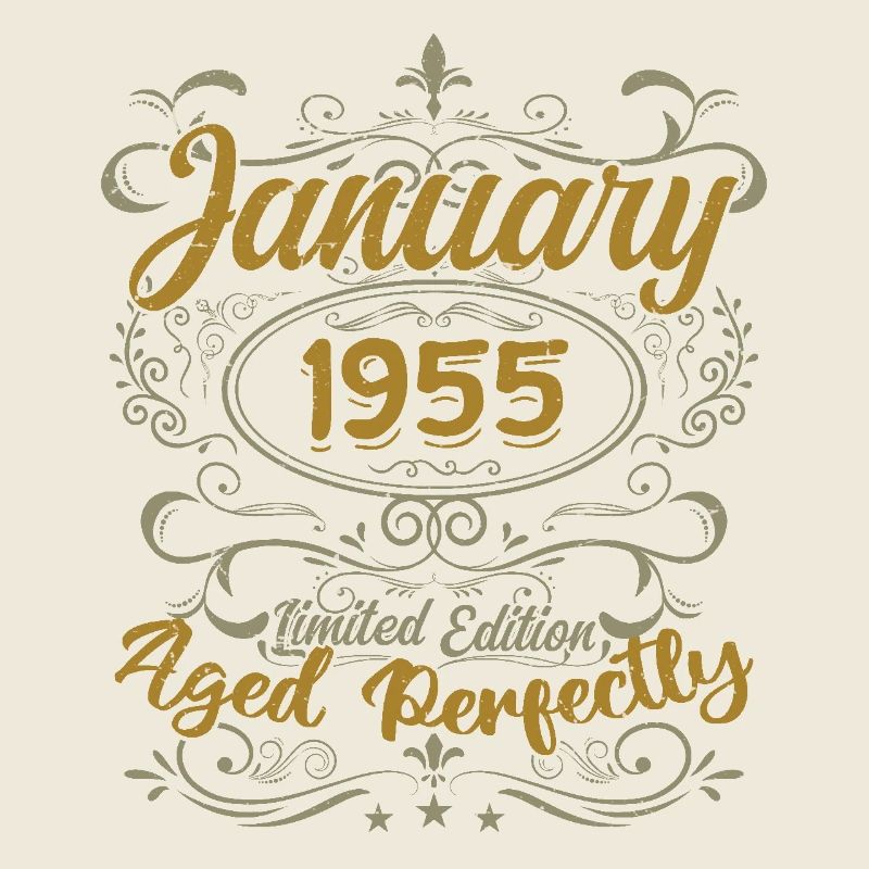 Januar Geburtstagsgeschenk Geboren im Januar 1955