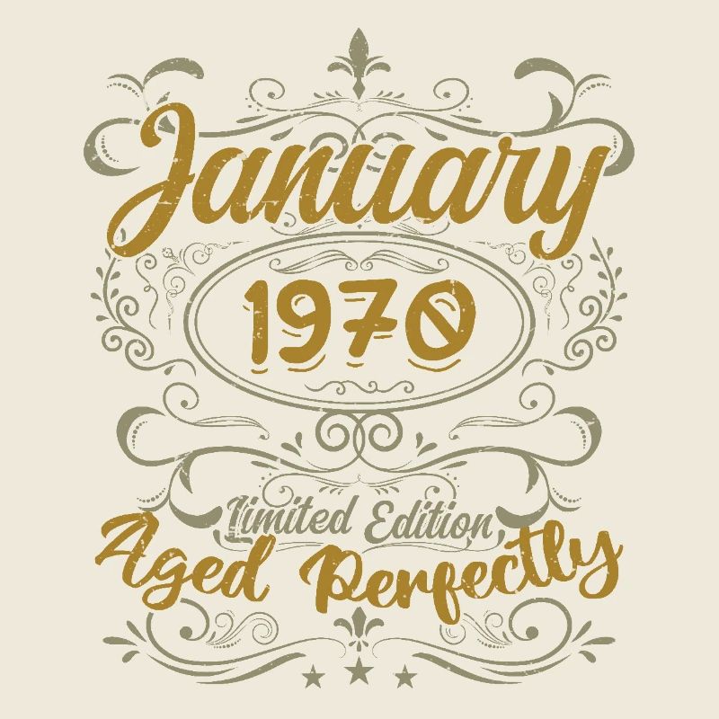 Janvier Cadeau D'anniversaire Nées En Janvier 1970