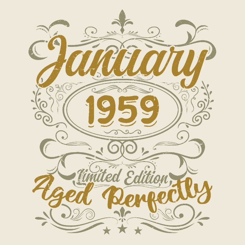Janvier Cadeau D'anniversaire Nées En Janvier 1959