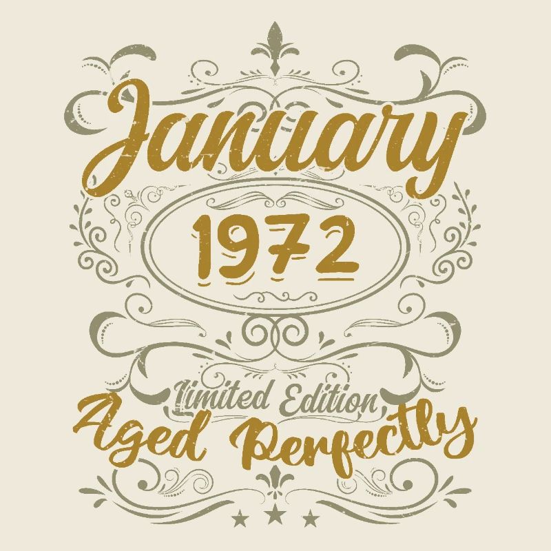 Janvier Cadeau D'anniversaire Nées En Janvier 1972