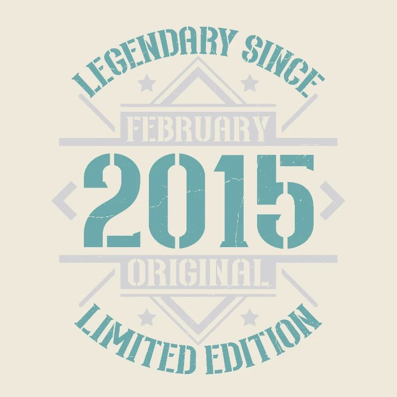 Vintage Februar 2015 Retro Geburtstagsgeschenk