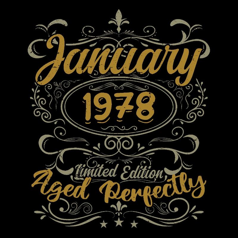 January Birthday Gift Born In January 1978