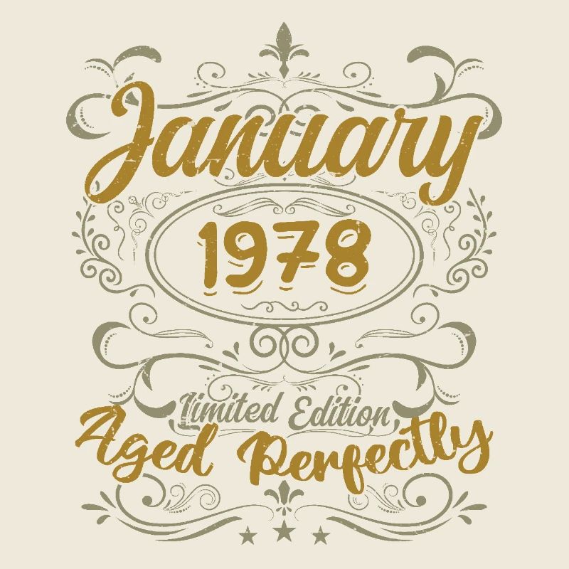 Januar Geburtstagsgeschenk Geboren im Januar 1978
