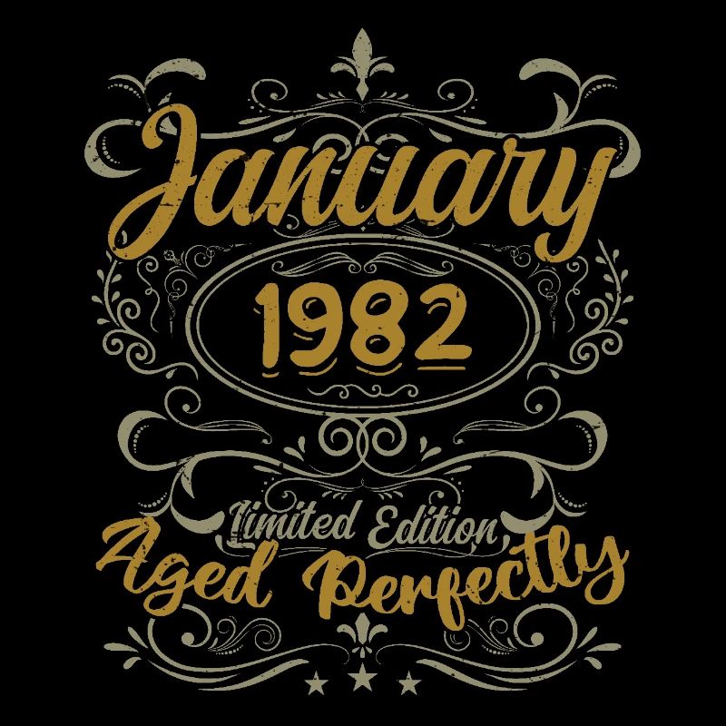 Janvier Cadeau D'anniversaire Nées En Janvier 1982