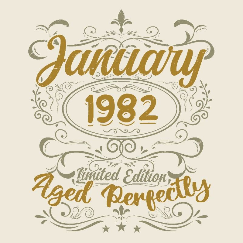 Janvier Cadeau D'anniversaire Nées En Janvier 1982