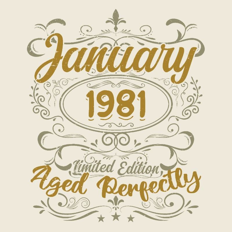Janvier Cadeau D'anniversaire Nées En Janvier 1981