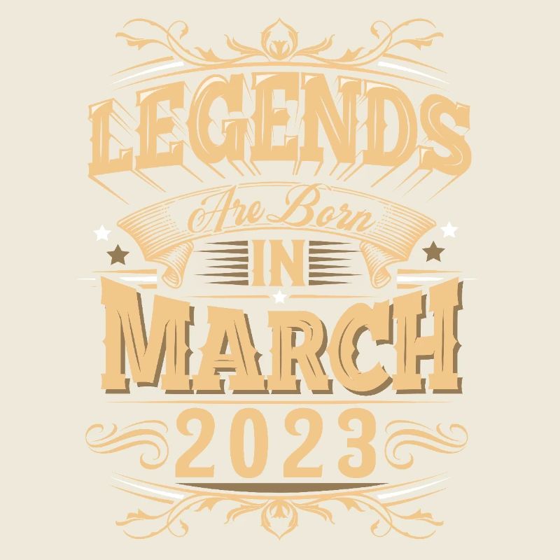 March 2023 Birthday Legend