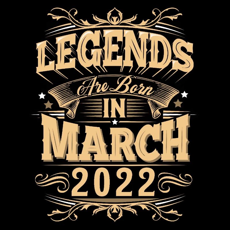 March 2022 Birthday Legend