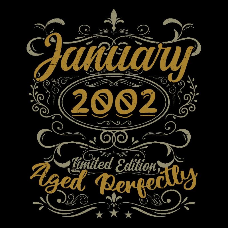 Janvier Cadeau D'anniversaire Nées En Janvier 2002