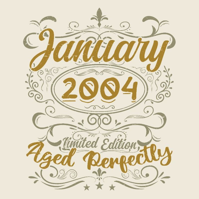 Januar Geburtstagsgeschenk Geboren im Januar 2004