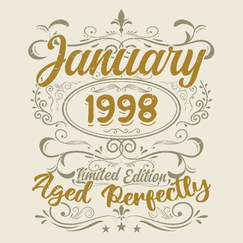 Janvier Cadeau D'anniversaire Nées En Janvier 1998