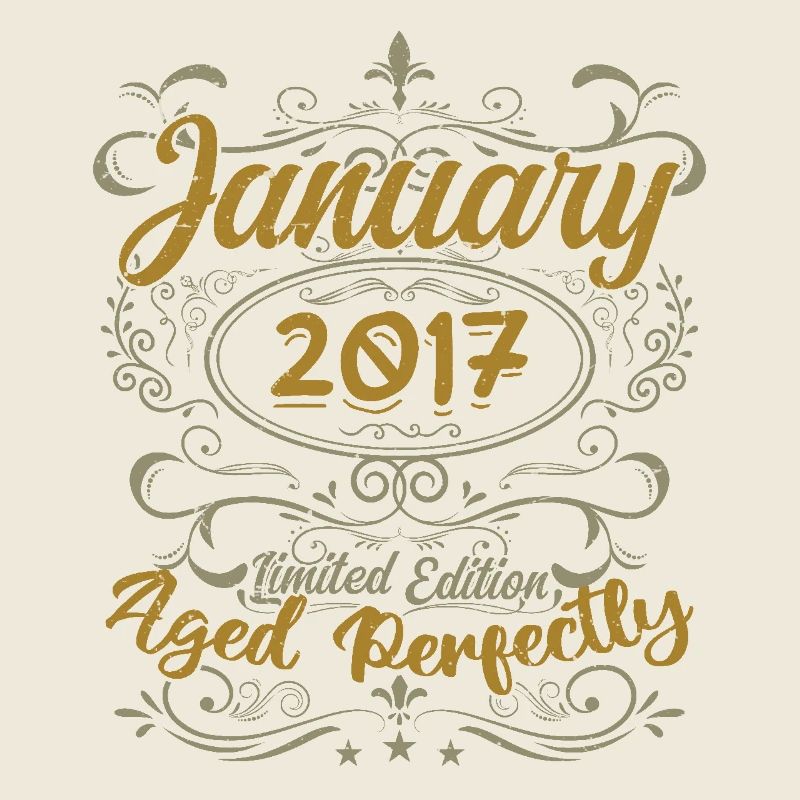 Januar Geburtstagsgeschenk Geboren im Januar 2017