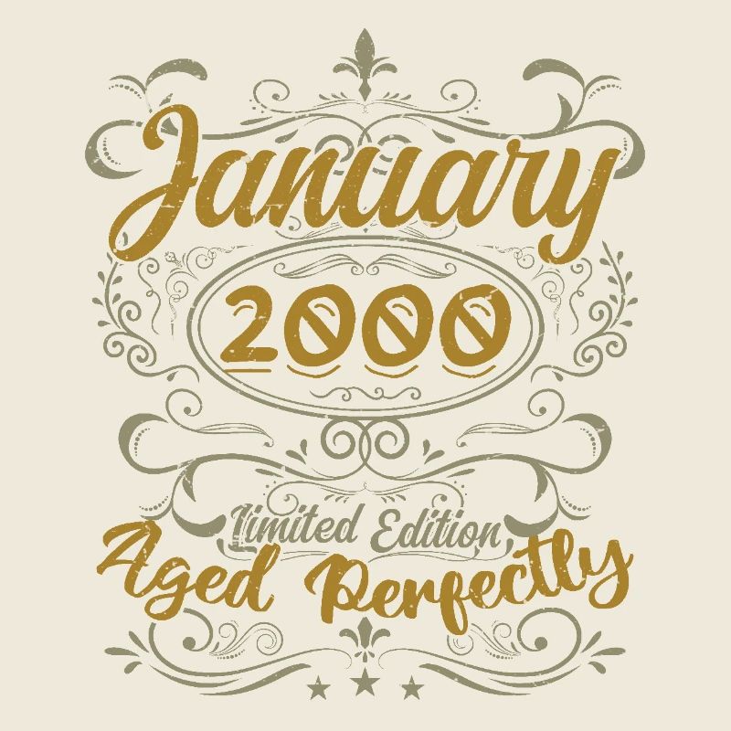 Januar Geburtstagsgeschenk Geboren im Januar 2000