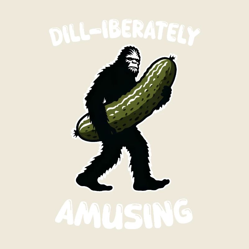 Dill-iberately amusing. Pickle Dill Bigfoot Sasqua