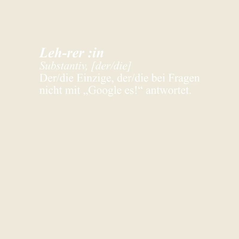 Lehrer:in