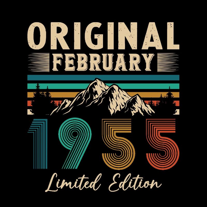 Februar 1955 Vintage Geburtstag 1955 Geschenk