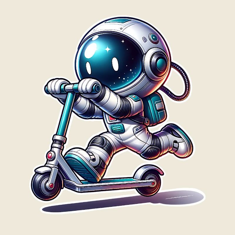 E-Scooter E-Roller Astronaut Scooter