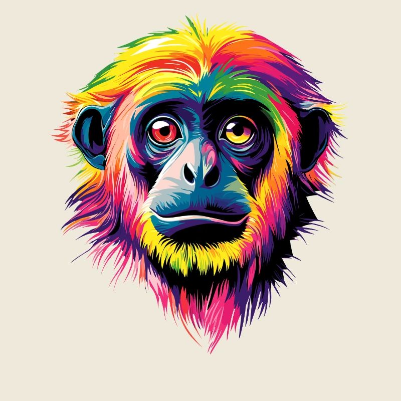 Gibbon Monkey Whitehand Gibbon Monkey Cute Lar Gibbons