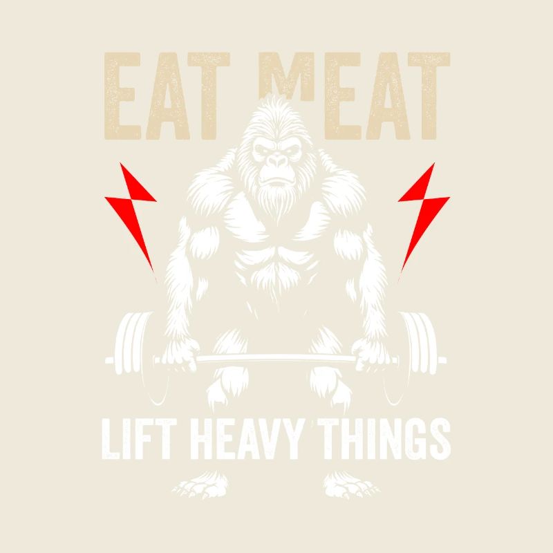 Fleisch essen, schwere Dinge heben