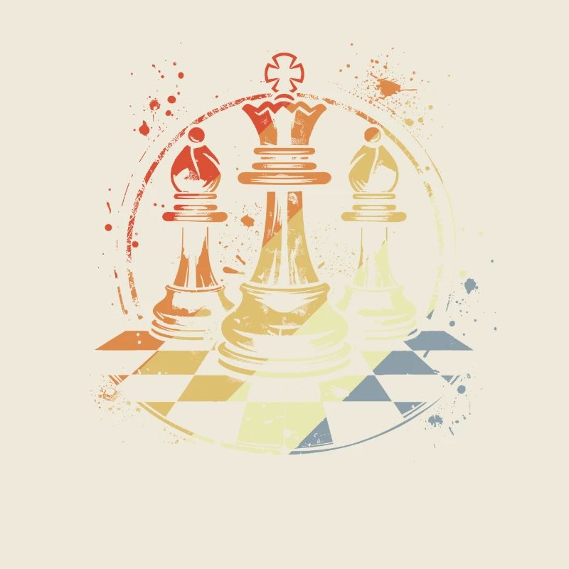 Retro Chess Pieces