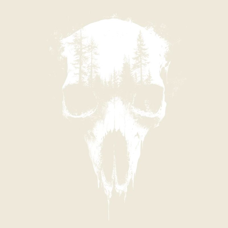 Deer Skull Forest Exposure Gothic Surreal Graphic