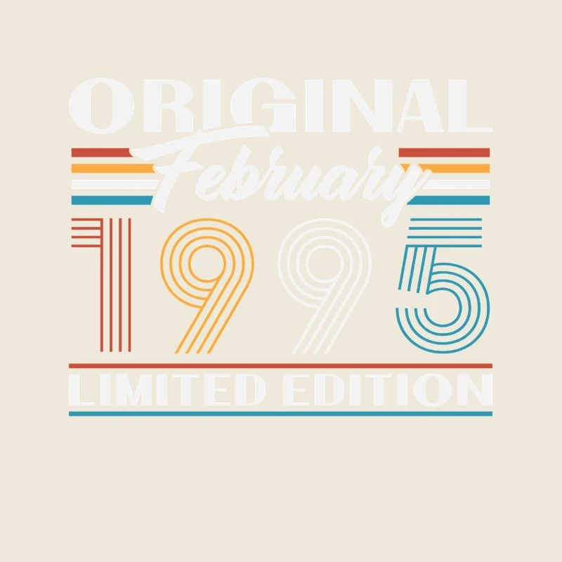 Février 1995 Vintage Anniversaire 1995 Cadeau